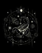 Bluza z kapturem Znak Zodiaku <br>Skorpion Minimalistyczny Styl