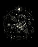 TL1321WH Tshirt Hoodie Sweater SIM19 Bluza bez kaptura <br>Znak Zodiaku Skorpion Minimalistyczny Styl