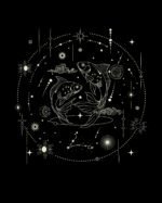 Bluza z kapturem Znak Zodiaku <br>Ryby Minimalistyczny Styl