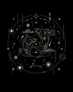 TL1325WH Tshirt Hoodie Sweater SIM19 Koszulka Znak Zodiaku Ryby Minimalistyczny Styl