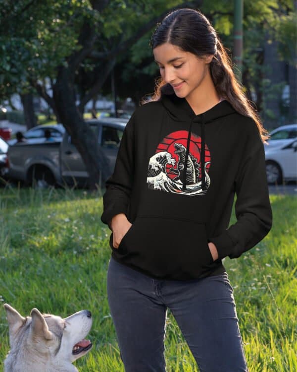 TL1327 Tshirt Hoodie Sweater SIM11 Bluza z kapturem <br>Godzilla Japonia Kaju Morze