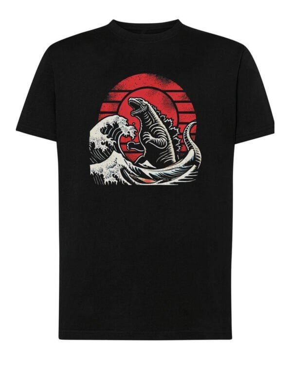 Koszulka Godzilla Japonia Kaju Morze