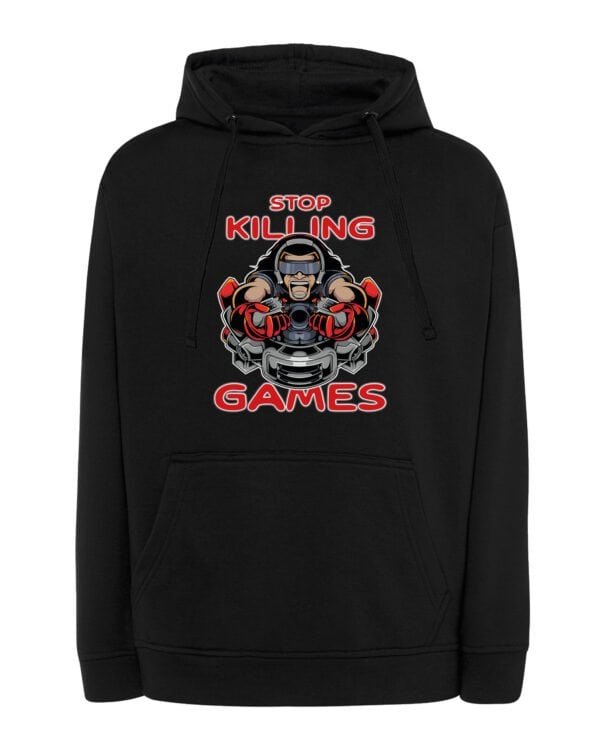 Bluza z kapturem Stop Killing Games