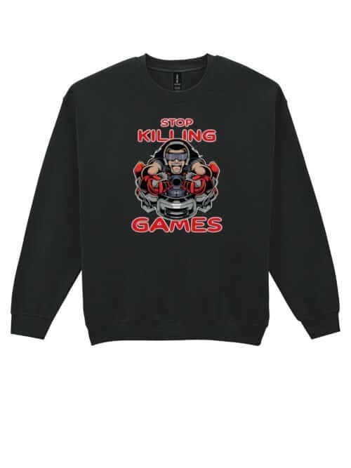 Bluza bez kaptura Stop Killing Games