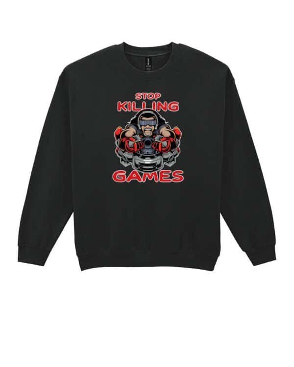 Bluza bez kaptura Stop Killing Games