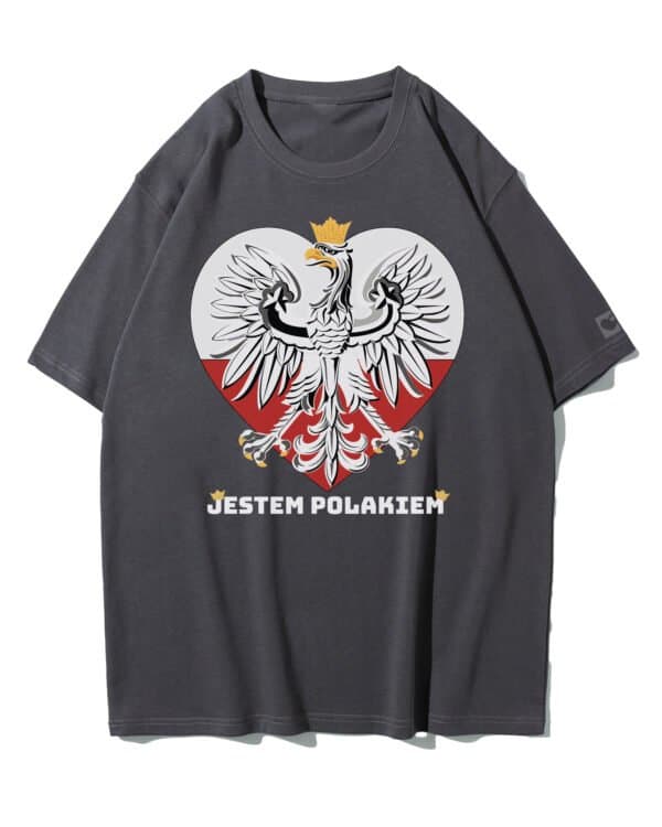TL1168WH Tshirt Oversize SALE7 Koszulka Gruba Premium <br>Patriotyczna Jestem Polakiem