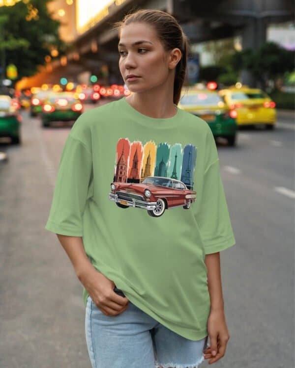 Koszulka oversize Klasyk <br>Samochodowy w Podróży