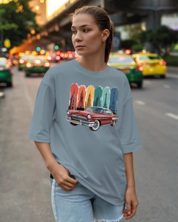 Koszulka oversize Klasyk <br>Samochodowy w Podróży