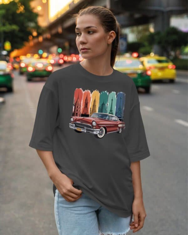 Koszulka oversize Klasyk <br>Samochodowy w Podróży