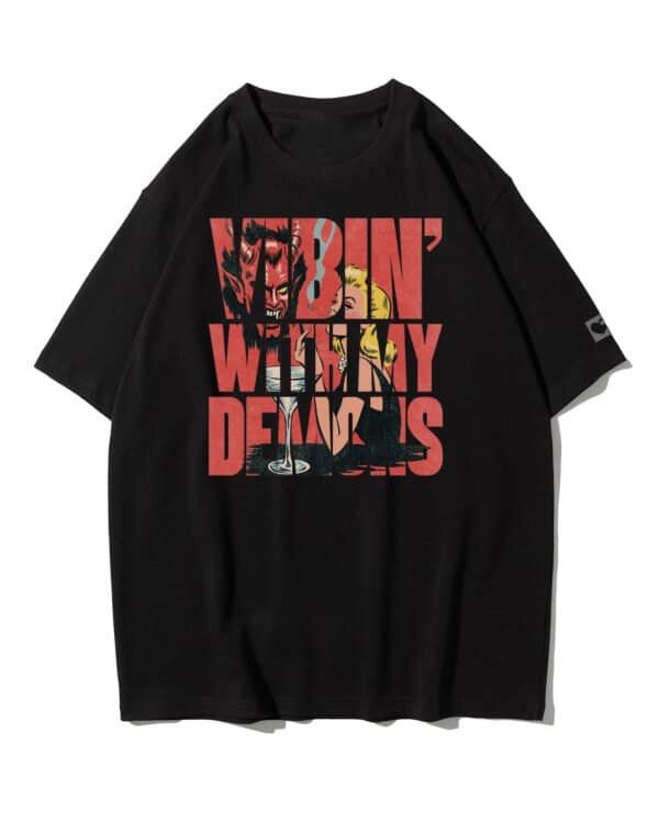 Koszulka oversize Pakt z Demonami <br>Dark Vibes
