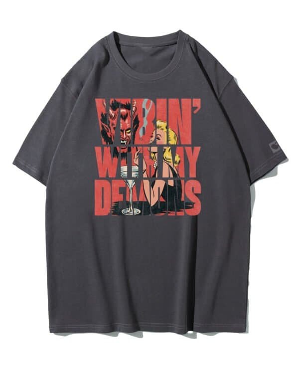 Koszulka oversize Pakt z Demonami <br>Dark Vibes