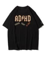 Koszulka oversize Rock ADHD Parodia ACDC