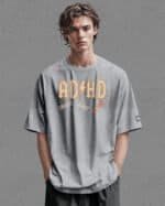Koszulka oversize Rock ADHD <br>Parodia ACDC