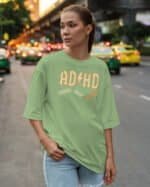 Koszulka oversize Rock ADHD <br>Parodia ACDC