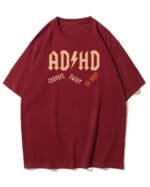 Koszulka oversize Rock ADHD <br>Parodia ACDC