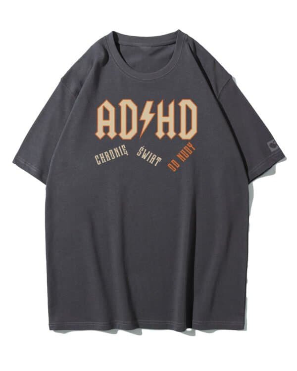 Koszulka oversize Rock ADHD <br>Parodia ACDC