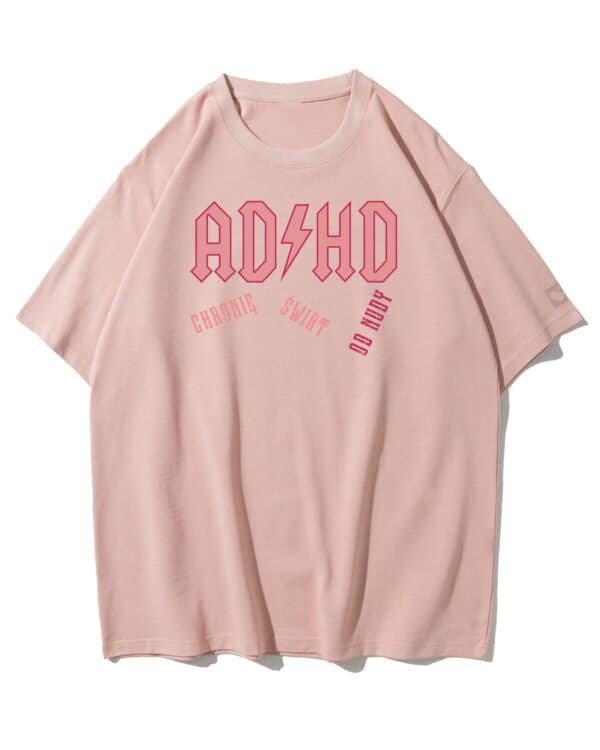 Koszulka oversize Rock ADHD <br>Parodia ACDC