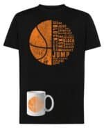 Zestaw Koszulka i Kubek Koszykówka Basketball Piłka