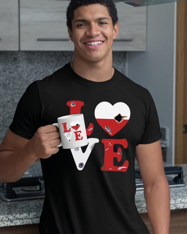 TLSET0780 Tshirt Mug3 Zestaw Koszulka i Kubek Love Poland Kocham Polskę