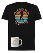 TLSET1052 Tshirt Mug Zestaw Koszulka i Kubek Zumba Fitness Taniec