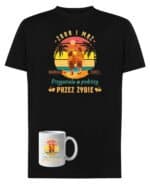 TLSET1246 Tshirt Mug Zestaw Koszulka i Kubek dla Par Personalizowany Żona i Mąż