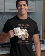 TLSET1271 Tshirt Mug3 Zestaw Koszulka i Kubek Nie jestem leniwy Śmieszny Zabawny