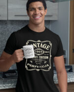 TLSET1284 Tshirt Mug3 Zestaw Koszulka i Kubek na Urodziny z własnym rokiem Personalizowany