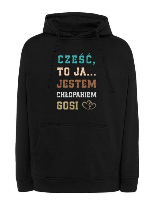 Bluza z kapturem Personalizowana Dzień Chłopaka Partner