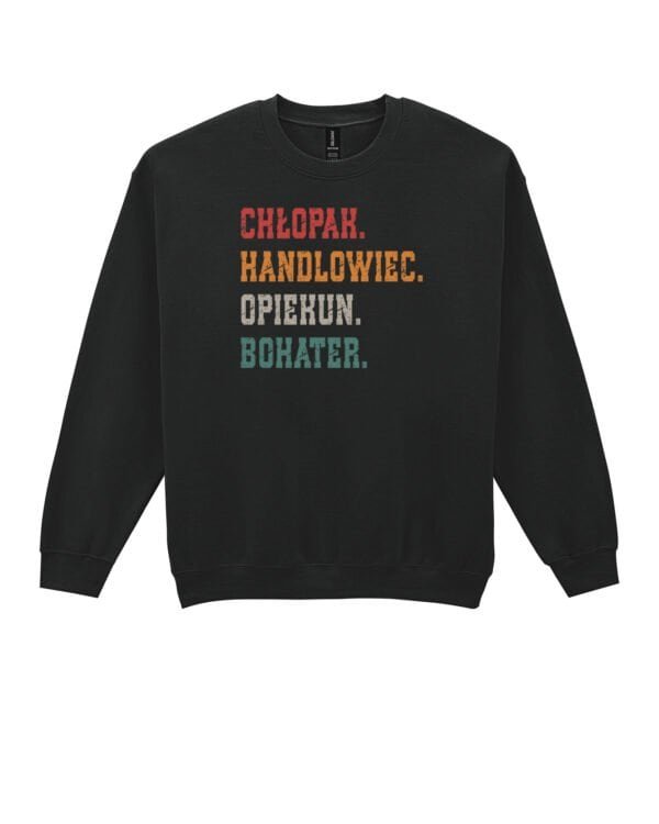 Bluza bez kaptura Personalizowana Dzień Chłopaka Zawód