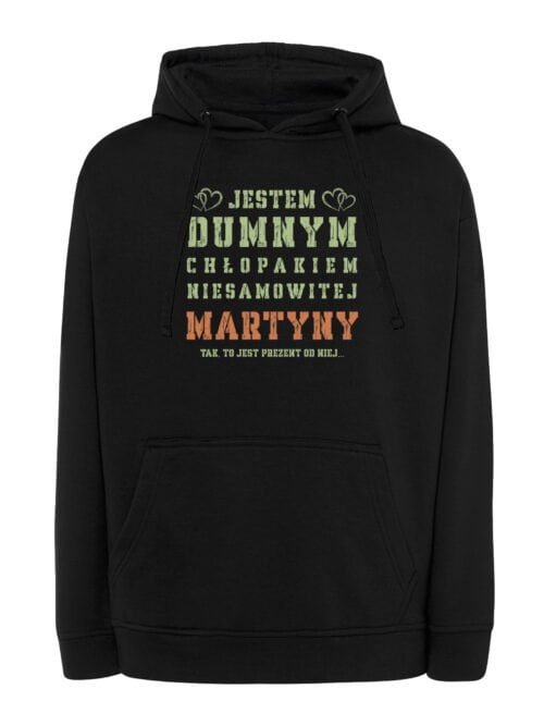 Bluza z kapturem Personalizowana Dzień Chłopaka Dumny Facet