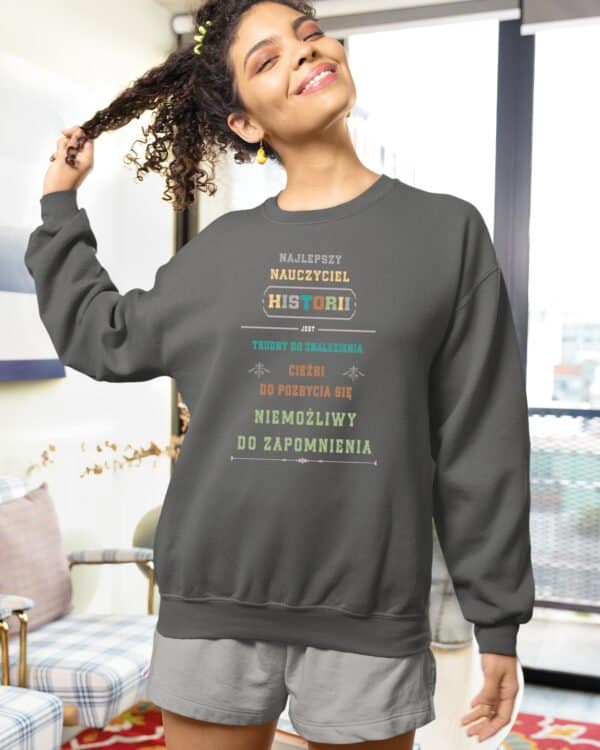 TL1382 Tshirt Hoodie Sweater SIM23 Bluza bez kaptura <br>Dzień Nauczyciela Historia Najlepszy