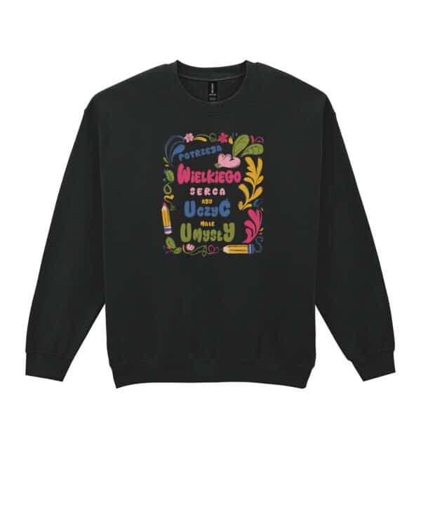 TL1403 Tshirt Hoodie Sweater SIM19 Bluza bez kaptura Dzień Nauczyciela Wielkie Serce