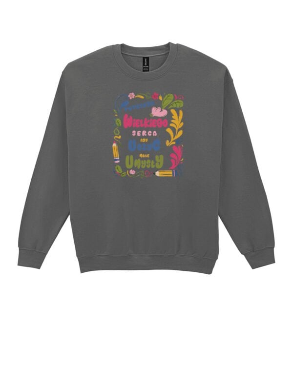 TL1403 Tshirt Hoodie Sweater SIM22 Bluza bez kaptura <br>Dzień Nauczyciela Wielkie Serce