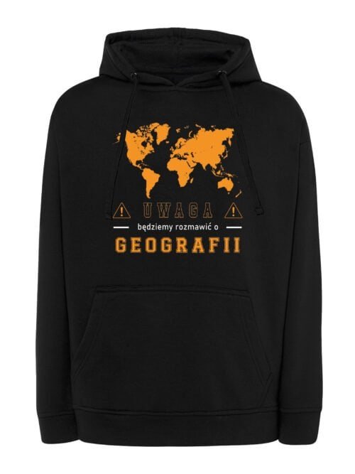 Bluza z kapturem Dzień Nauczyciela Geografia Mapa