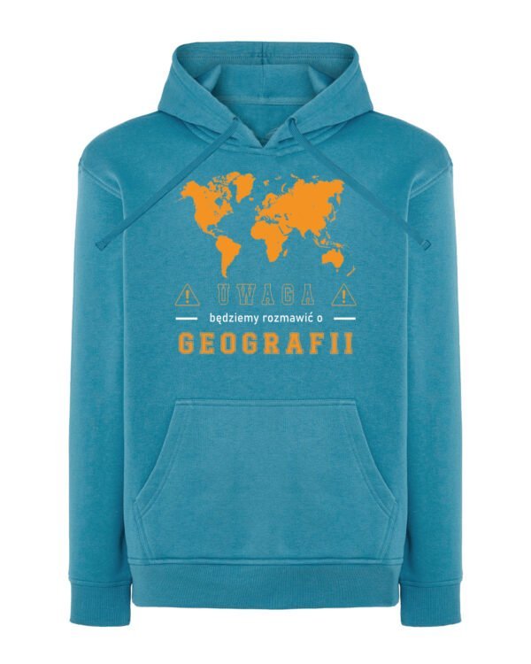 Bluza z kapturem Dzień Nauczyciela <br>Geografia Mapa
