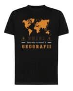 Koszulka Dzień Nauczyciela Geografia Mapa
