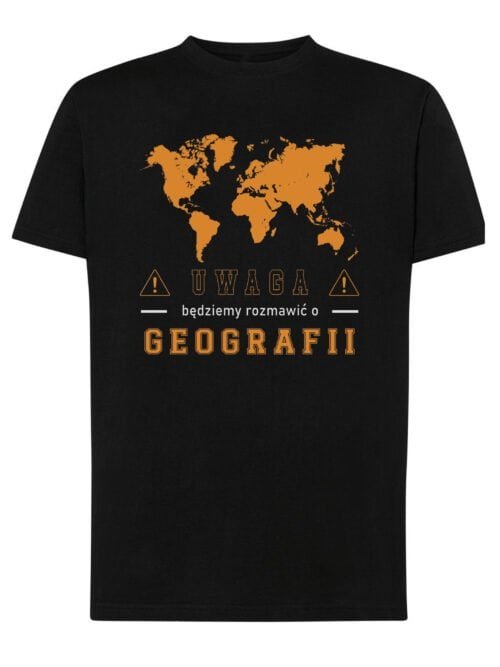 Koszulka Dzień Nauczyciela Geografia Mapa