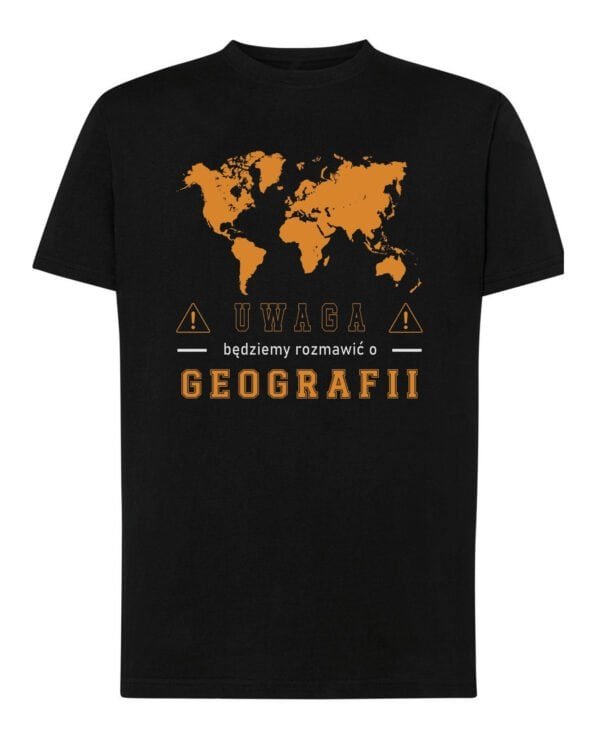 Koszulka Dzień Nauczyciela Geografia Mapa