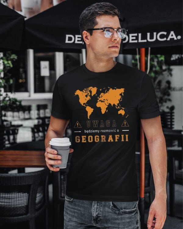 Koszulka Dzień Nauczyciela Geografia Mapa