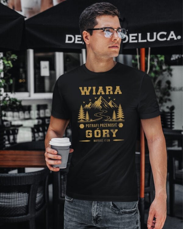 TL1410 Tshirt Hoodie Sweater SIM9 Koszulka Wiara Biblia Cytat Mateusz 17:20