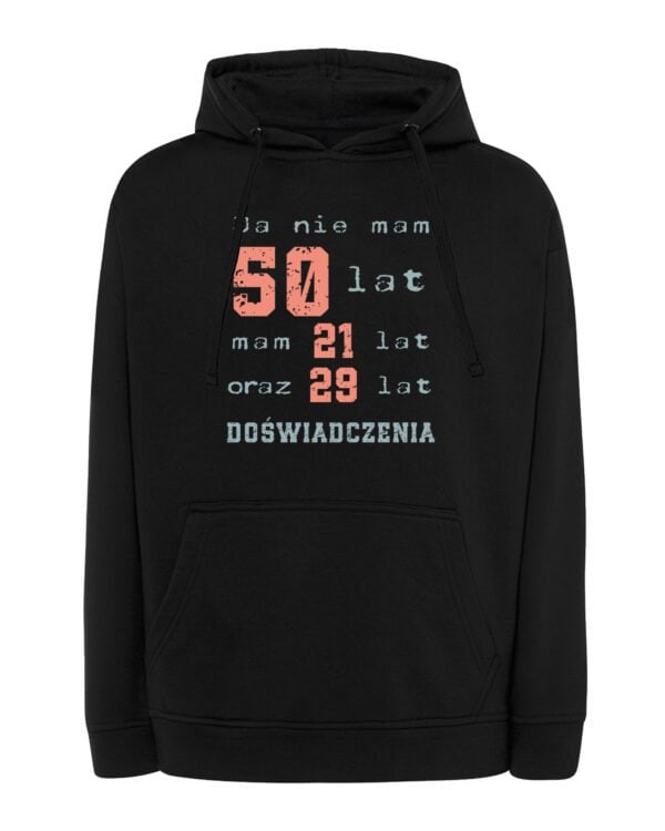 TL1412 Tshirt Hoodie Sweater SIM10 Bluza z kapturem Personalizowana Urodziny Lata Doświadczenia