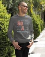 TL1412 Tshirt Hoodie Sweater SIM24 Bluza bez kaptura <br>Personalizowana Urodziny Lata Doświadczenia