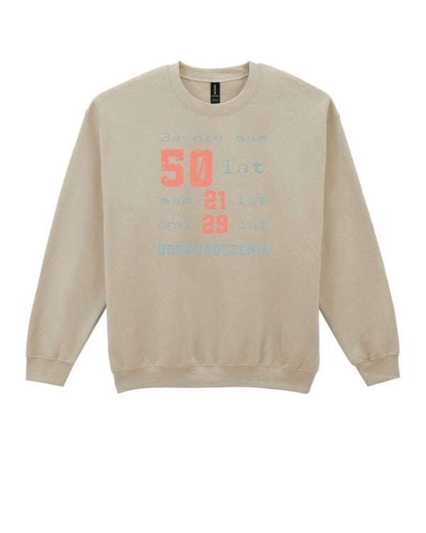 TL1412 Tshirt Hoodie Sweater SIM28 Bluza bez kaptura <br>Personalizowana Urodziny Lata Doświadczenia