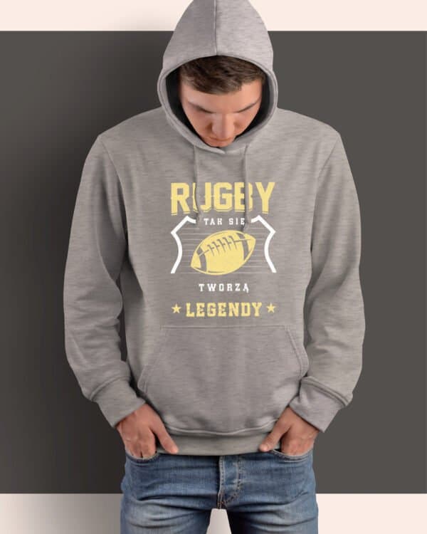 TL1423 Tshirt Hoodie Sweater SIM15 Bluza z kapturem <br>Rugby Sport Legenda