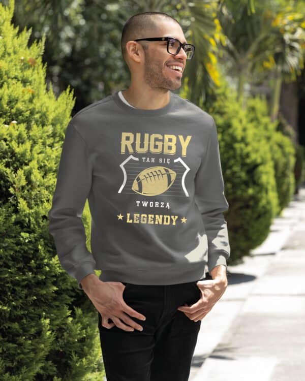 TL1423 Tshirt Hoodie Sweater SIM24 Bluza bez kaptura <br>Rugby Sport Legenda