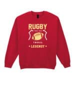 TL1423 Tshirt Hoodie Sweater SIM25 Bluza bez kaptura <br>Rugby Sport Legenda