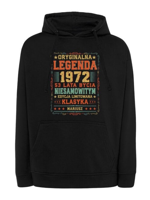 TL1424 Tshirt Hoodie Sweater SIM10 Bluza z kapturem Personalizowana Urodziny Legenda Klasyk