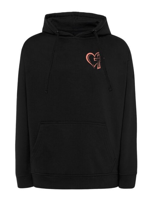 TL1430 Tshirt Hoodie Sweater SIM10 Bluza z kapturem Wiara Jezus Miłość Krzyż