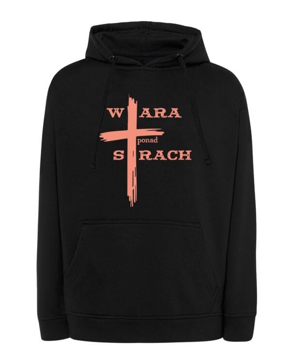 TL1431 Tshirt Hoodie Sweater SIM10 Bluza z kapturem Jezus Krzyż Wiara ponad Strach