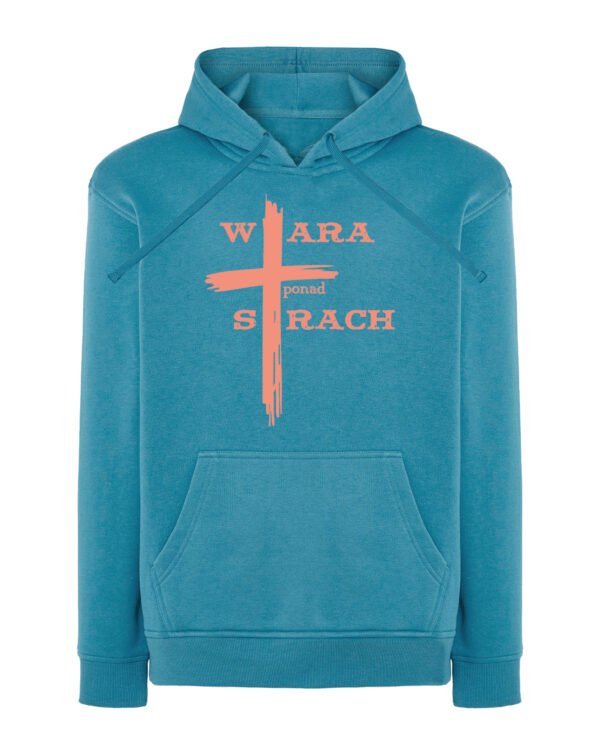 TL1431 Tshirt Hoodie Sweater SIM16 Bluza z kapturem <br>Jezus Krzyż Wiara ponad Strach